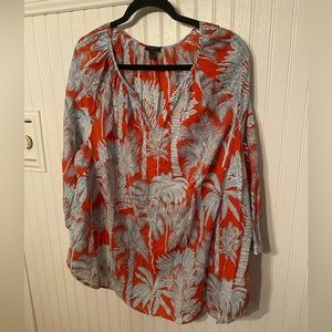 Nwot Talbots pop over blouse